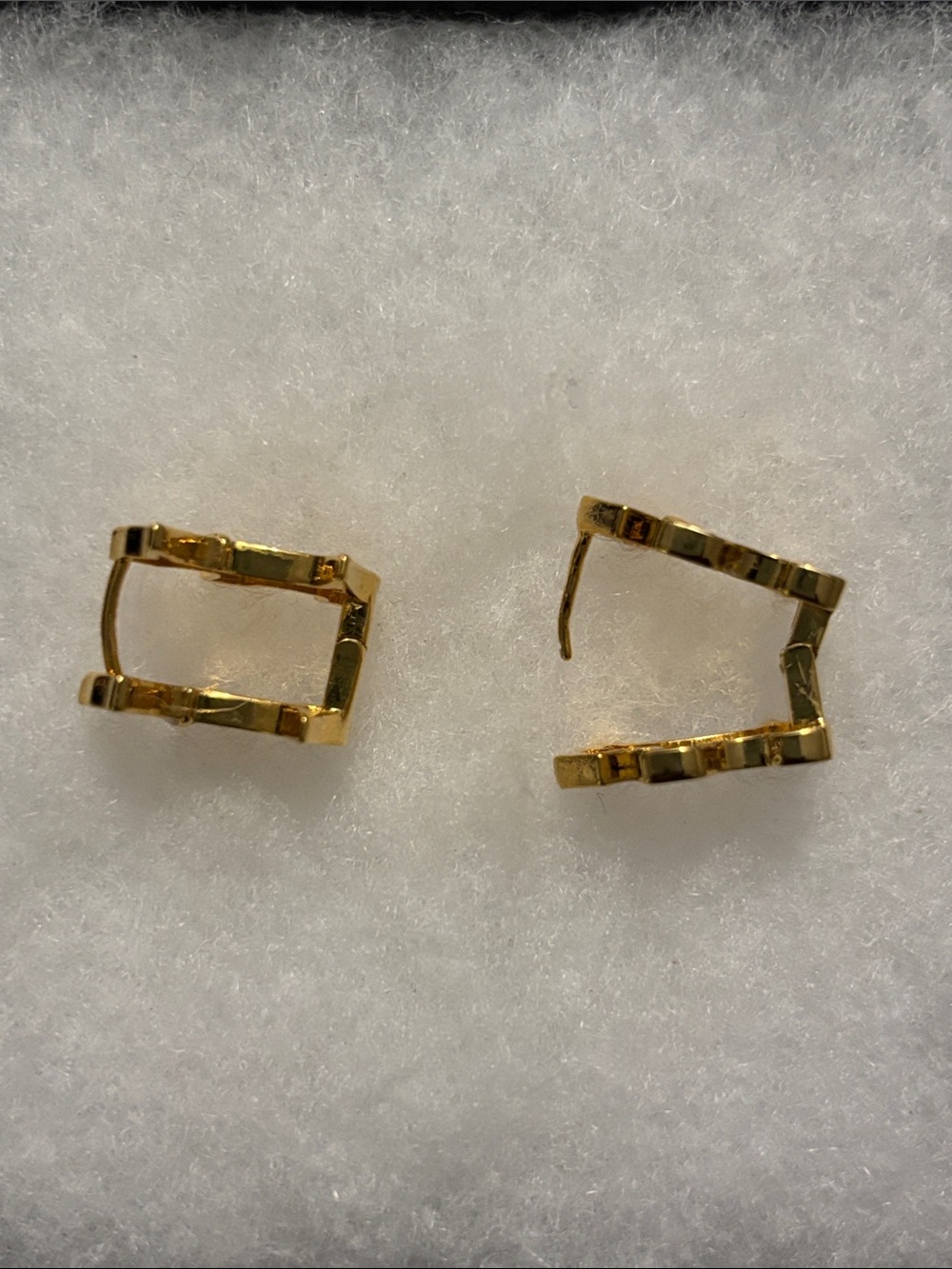 Miu Miu Inspired Gold & Diamond Scottie Dog Earrings - Picture 4 of 5